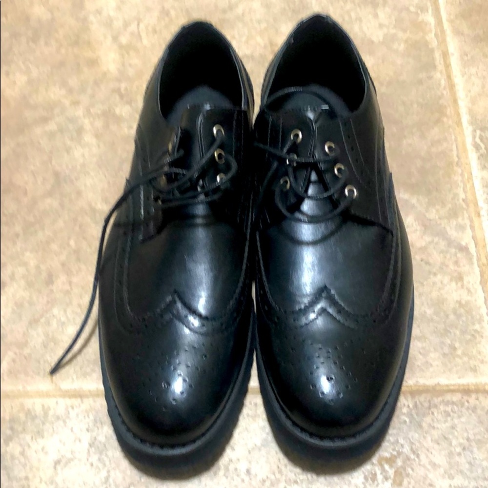 Black new dress shoes